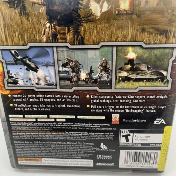 Battlefield 2 Modern Combat Xbox 360 PH - Complete CIB Tested - Picture 8 of 9